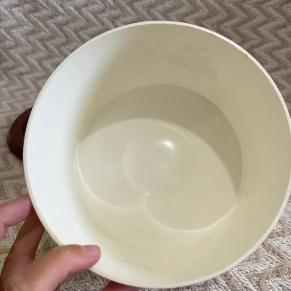 Vintage Sterilite Spice Of Life Canister Set of 2 Kitchen Storage Lids Nesting